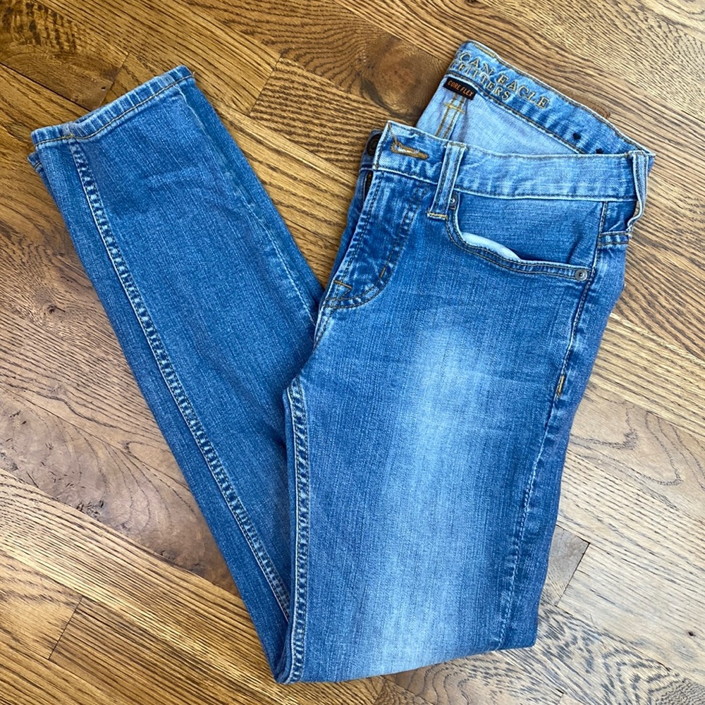Mens American Eagle Skinny Jeans 28 X 30 Core Flex